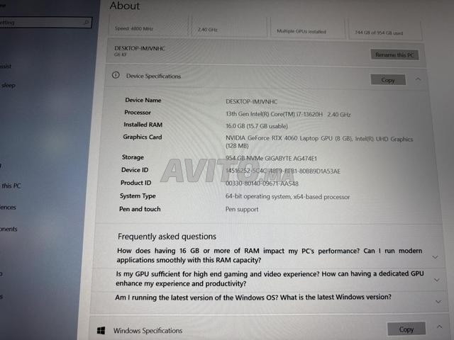 حاسوب محمول للألعاب Gigabyte G6 KF