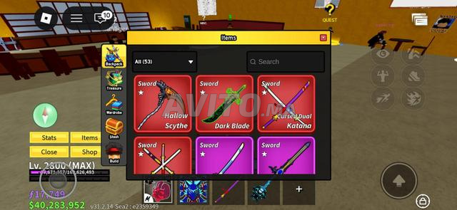 حساب Blox Fruits Roblox - 2