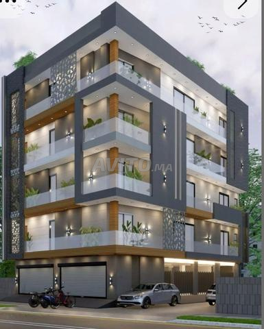 Immeuble R4 rue 30, façade sud-est rabati