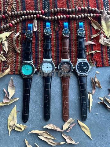 Montre homme élégante avec bracelet en cuir de haute qualité