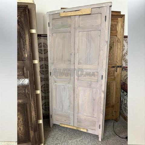 Porte Marocaine Traditionnelle en Bois Sculpté - 2