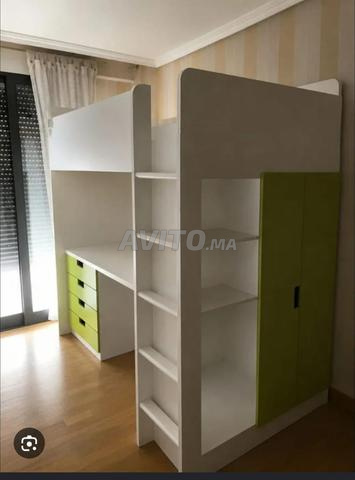 2 lits avec bureaux - 2