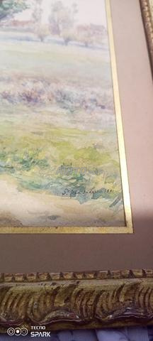 لوحة أصلية قديمة سنة 1891 - 2