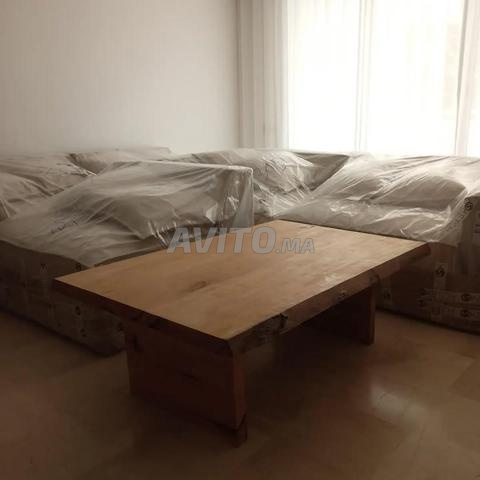 Table basse design Pièce unique en bois massif - 2