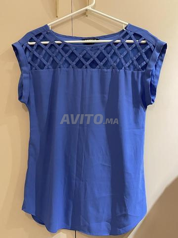 Top bleu roi taille S