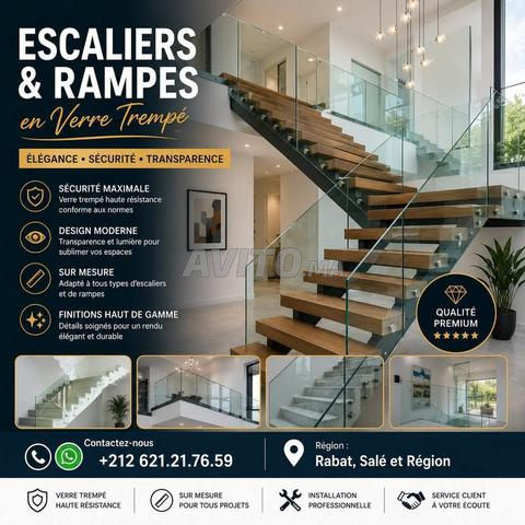 Escaliers & Rampes en Verre Trempé | Fabrication Sur Mesure