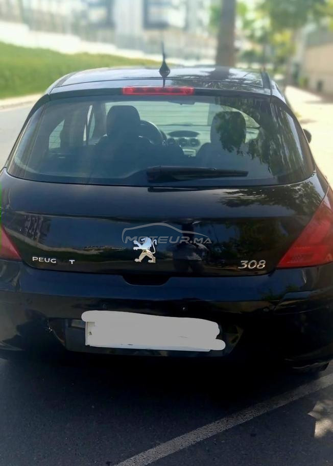 Peugeot 308 Diesel Manuelle 2009 noire à Rabat