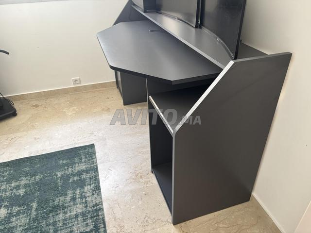 GRAND BUREAU NOIR 180x67x92cm - 2