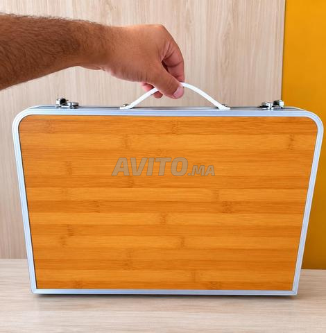 Table de camping pliante basse 2 à 4 personnes - 2