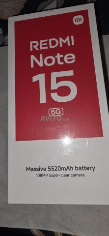 Redmi note 15 5g Glacier bleu 8g ram 256 Gb