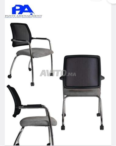 chaise visiteur luge chromé\fauteuil bureau - 2