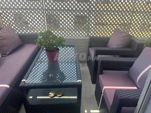 Salon de jardin en résine tressée - Excellent état - 2