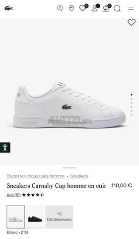 Lacoste Carnaby Cup en Cuir T. 42 (Neuves) - 2