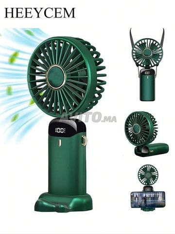 Ventilateur portable rechargeable au design élégant. - 2