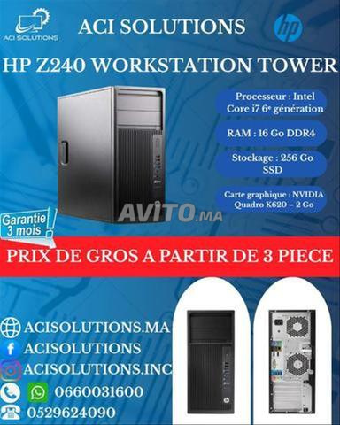 Hp Z240 twr i7 6ème gen 16Go RAM 256Go SSD