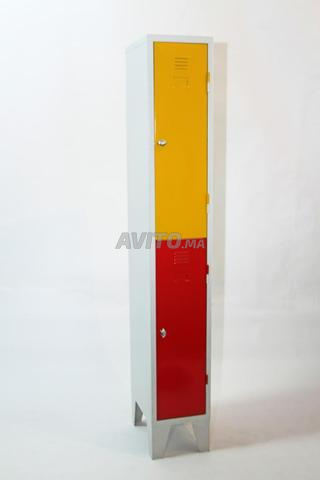 Vestiaire Métallique 4 Colonnes, 3 Portes, Fabrication sur mesure