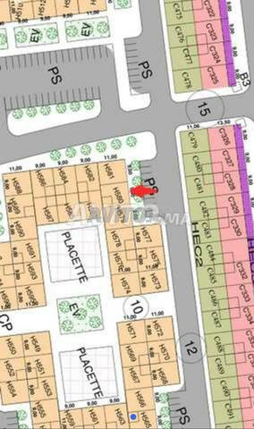 Lot terrain de 100m² dans lotissement AL OMRANE DAKHLA