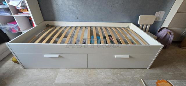 Lit une place avec rangements Ikea