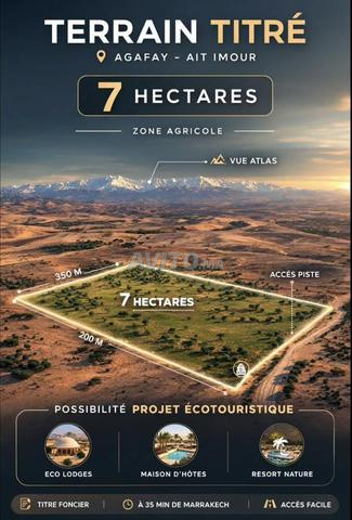 Bonne affaire terrain 7 hectare titré