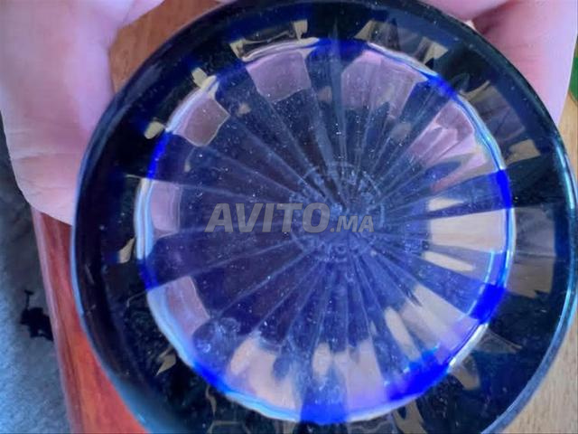 Authentiques Verres en Cristal Bleu Saint-Louis - 2