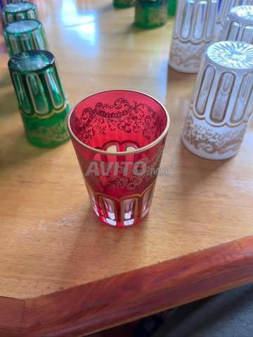 Authentiques Verres en Cristal Saint-Louis Couleur Sang de Cerf - 2