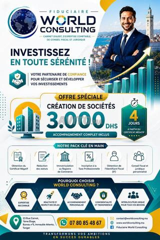 CRÉATION RAPIDE D'ENTREPRISE ET DOMICILIATION