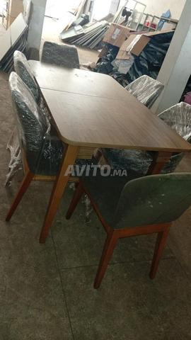 غرفة طعام قابلة للتمديد 6 كراسي - 2