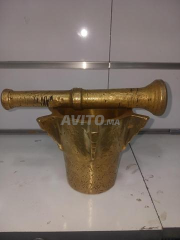 Ancien mortier en cuivre - 2