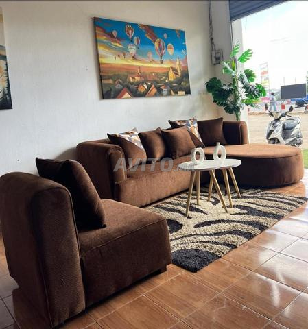 صالون عصري على شكل حرف L – 7500 درهم - 2
