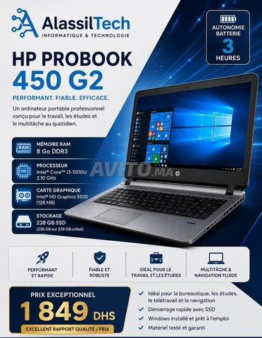 HP ProBook 450 G2 i3 5ème gen 8/256 Go