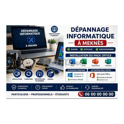 Dépannage Informatique à MEKNES