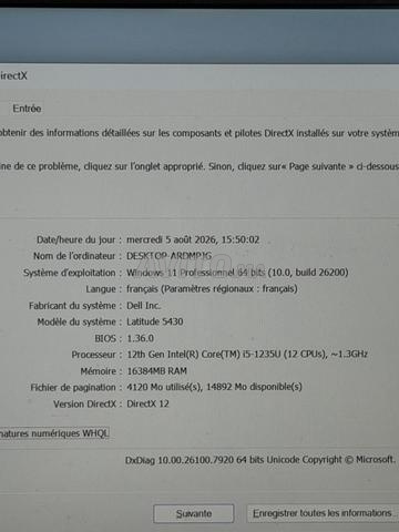 Dell Latitude 5430 i5-1235U - 14 pouces 16Go 256Go - 2