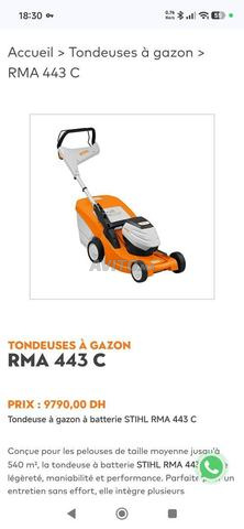 vend tondeuse électrique sur batterie STIHL neuve - 2