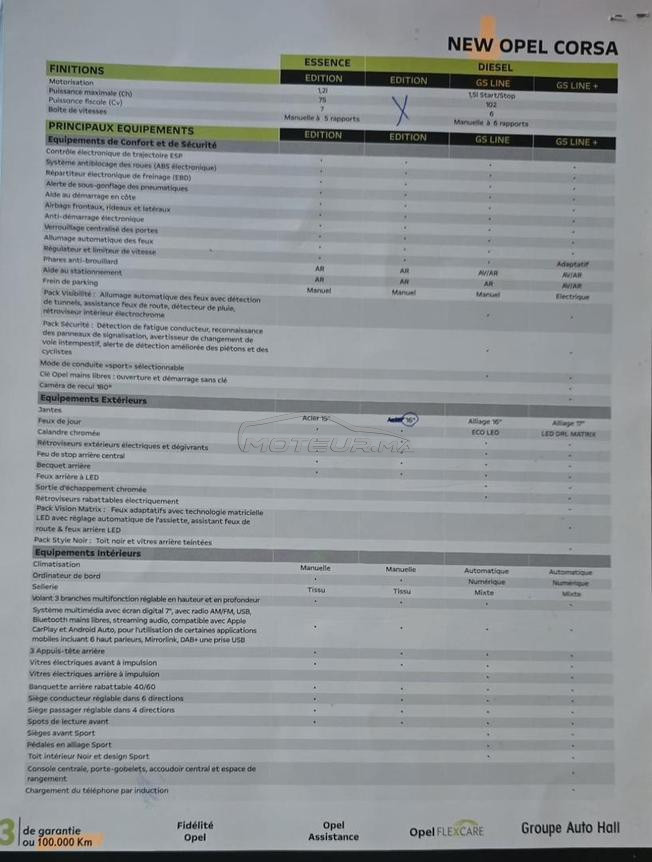 Opel Corsa Diesel Manuelle 2022 à Oujda