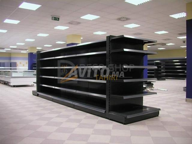 بيع رفوف سوبر ماركت لون أسود - 2