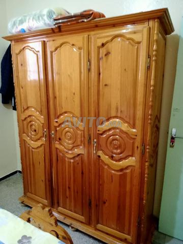 غرفة نوم خشبية كاملة بدون مرتبة - 2