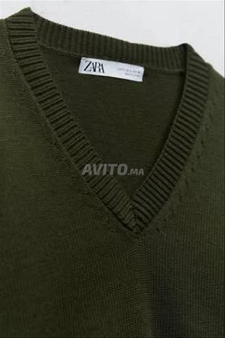 Nouveau Cardigan Pull Zara Col V Vert Olive - 2
