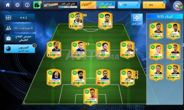 Compte Dream League, équipe dorée forte à 80 dirhams