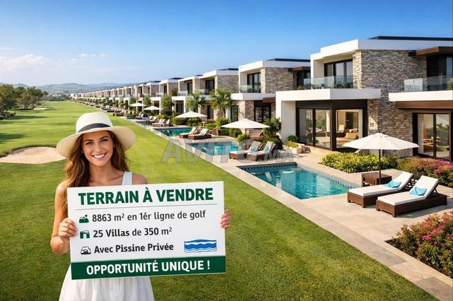 Lot de villas 8863 m2 au golf de oued Fes - 2