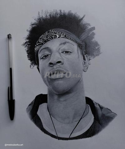 Portrait dessin bonne qualité au stylo - 2