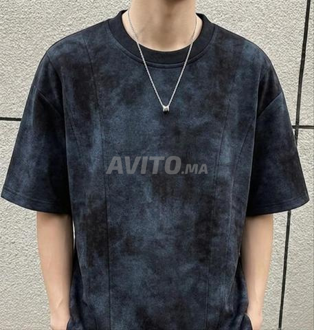 تيشيرت أوفرسايز بتأثير مغسول (Washed/Tie-Dye) 👕 - 2