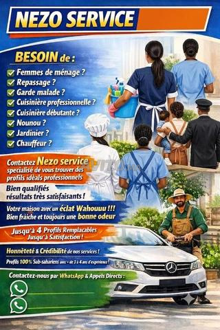 Garde malade nounou cuisinière
