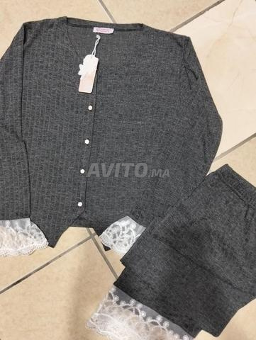 Pyjama confortable en coton avec détail en dentelle