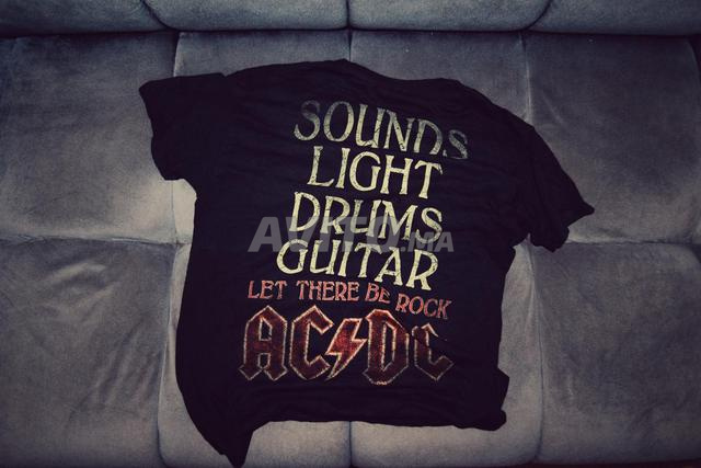 تيشيرت أسود AC DC من ألبوم Let There Be Rock