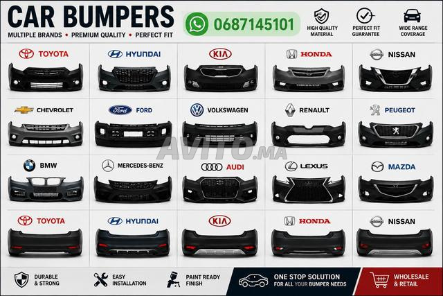 Pare-chocs Dacia, Hyundai, Toyota, Audi, Mercedes