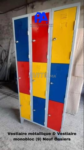Vestiaire Métallique Monobloc pour Personnel - 2