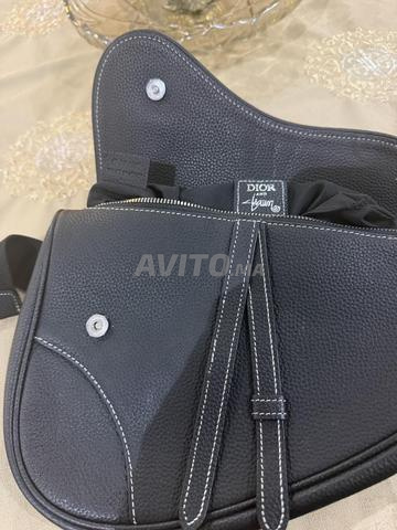 Sac Dior x Shawn Saddle Original – Cuir Noir - 2