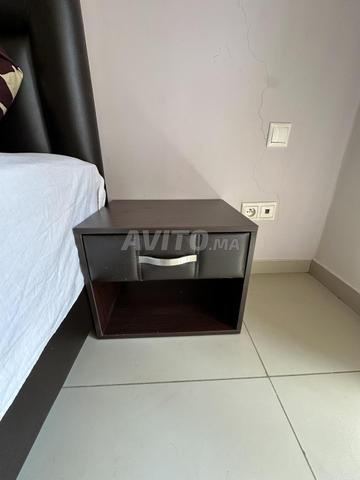 Lit double 160 × 200 cm avec matelas - 2