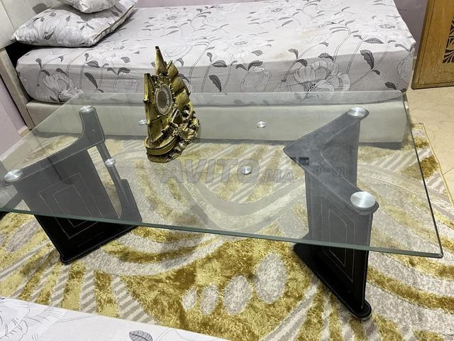 طاولة زجاجية مستطيلة للبيع قياس 120*65 سم - 2