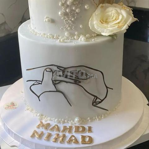 Gâteau de mariage sur commande à Fès. - 2